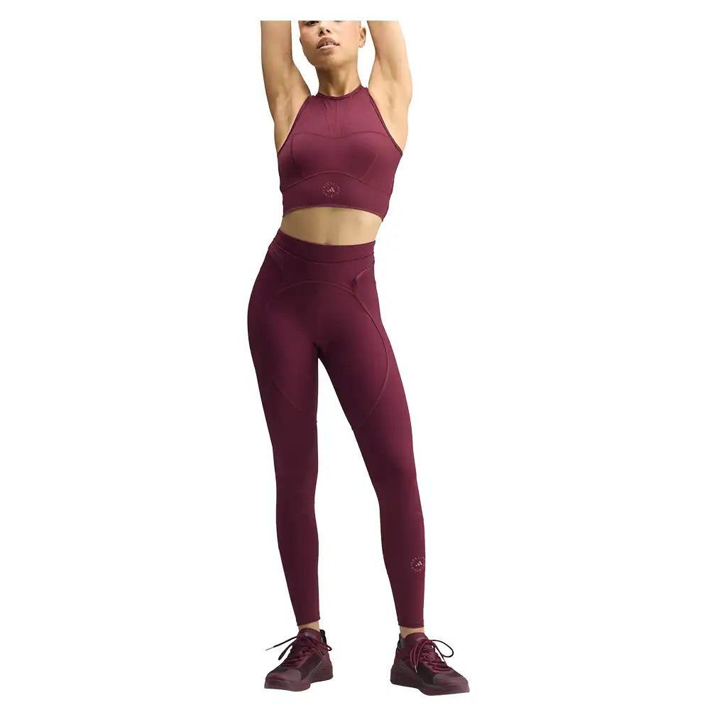 Women's Stella McCartney Crop Training Top Maroon