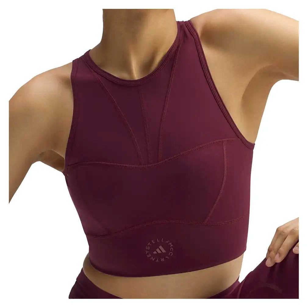 Women's Stella McCartney Crop Training Top Maroon