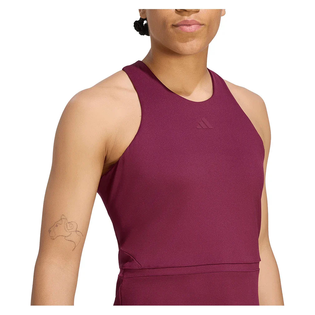 Women's GameSet Midi Y Tank Maroon