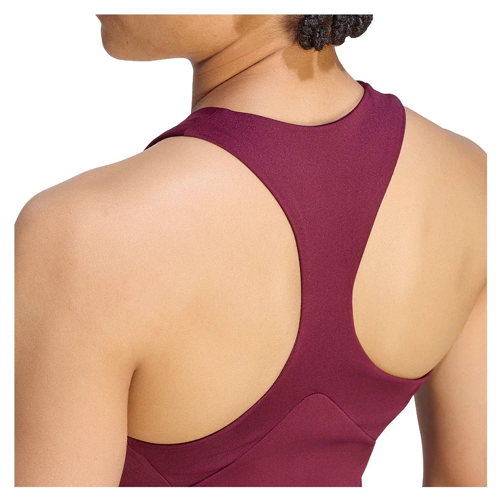 Women's GameSet Midi Y Tank Maroon