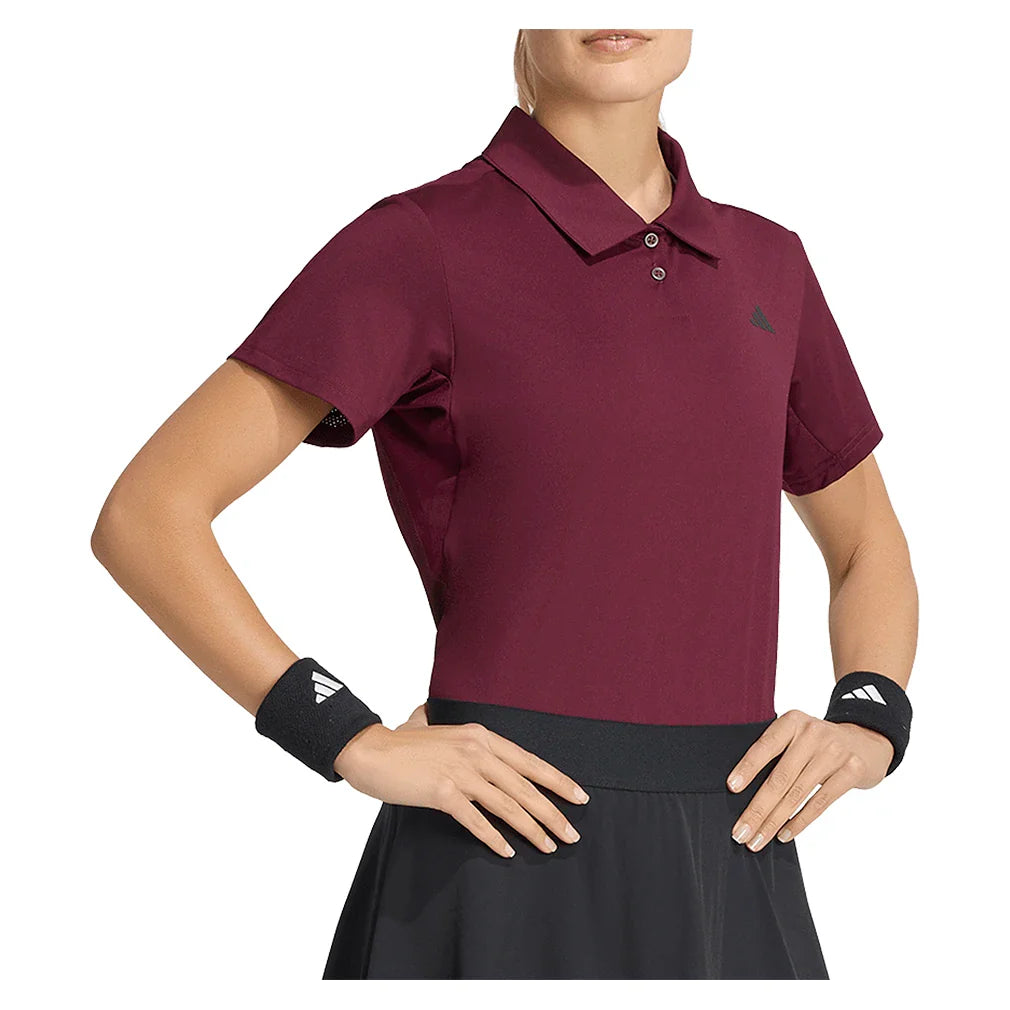 Women's Club Polo Maroon