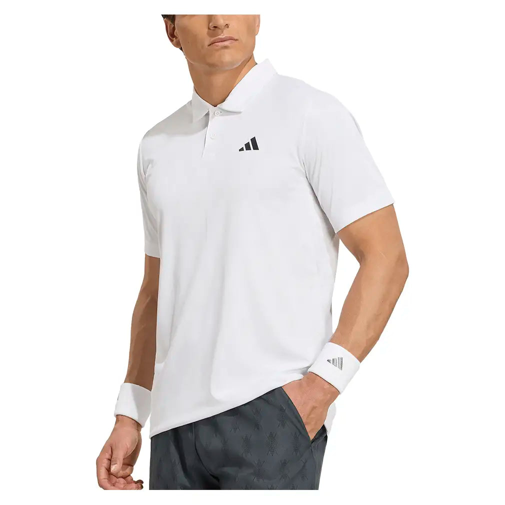 Men's Club Graphic Polo White and Dash Grey
