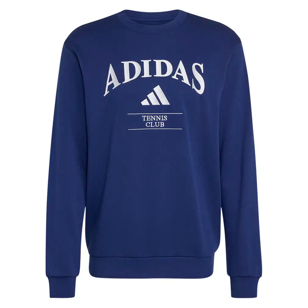 Men's Classic Graphic Pullover Dark Blue and White