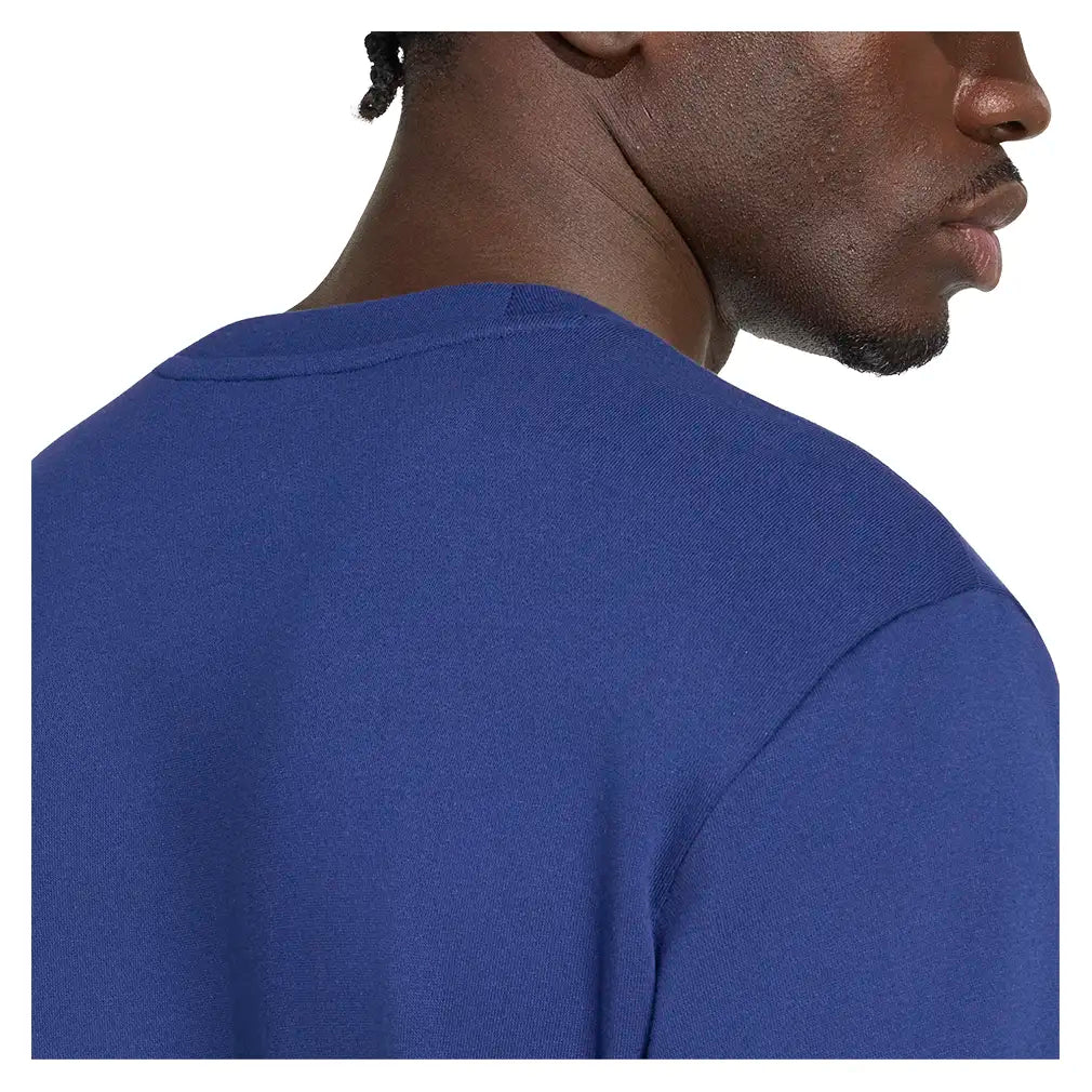 Men's Classic Graphic Pullover Dark Blue and White