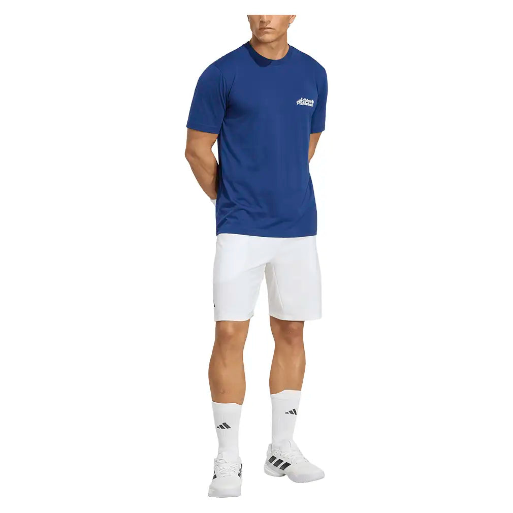 Men's Graphic Pickleball Crew Dark Blue