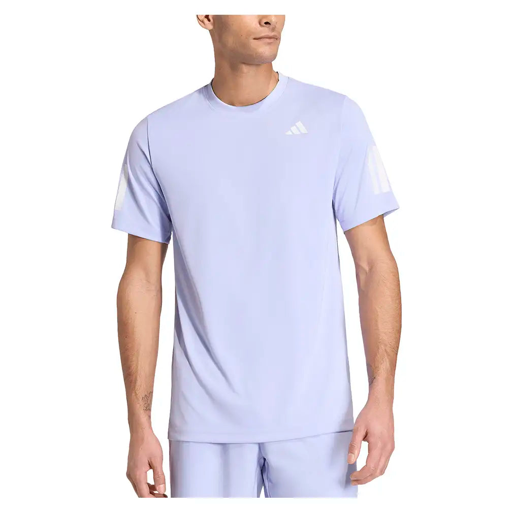 Men's Club 3 Stripe Tee Violet Tone