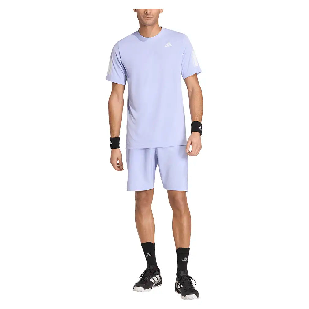 Men's Club 3 Stripe Tee Violet Tone