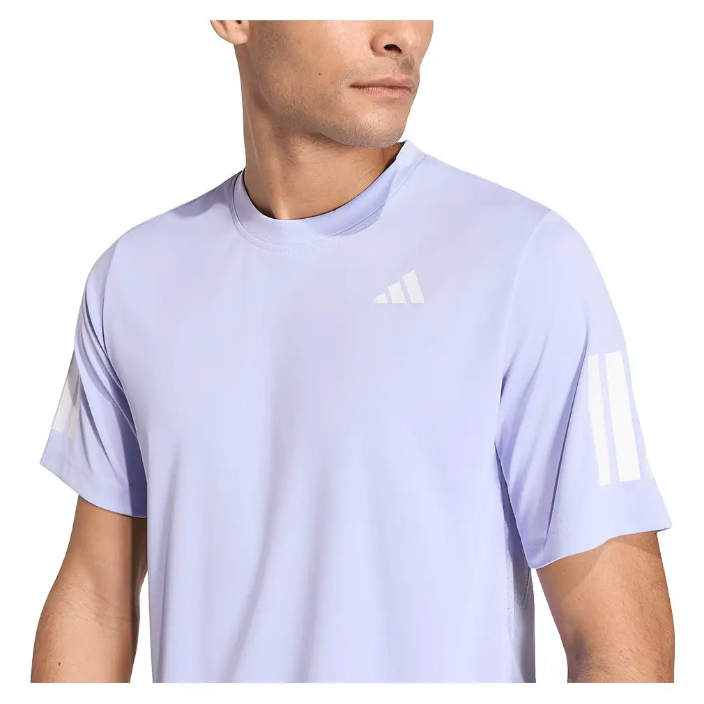 Men's Club 3 Stripe Tee Violet Tone