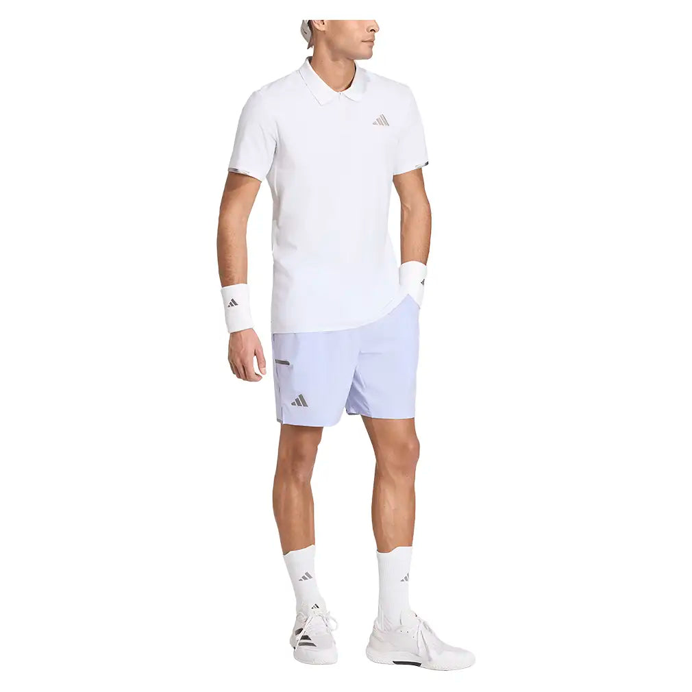 Men's Wimbledon 7 Inch Short and Tight Set Violet Tone