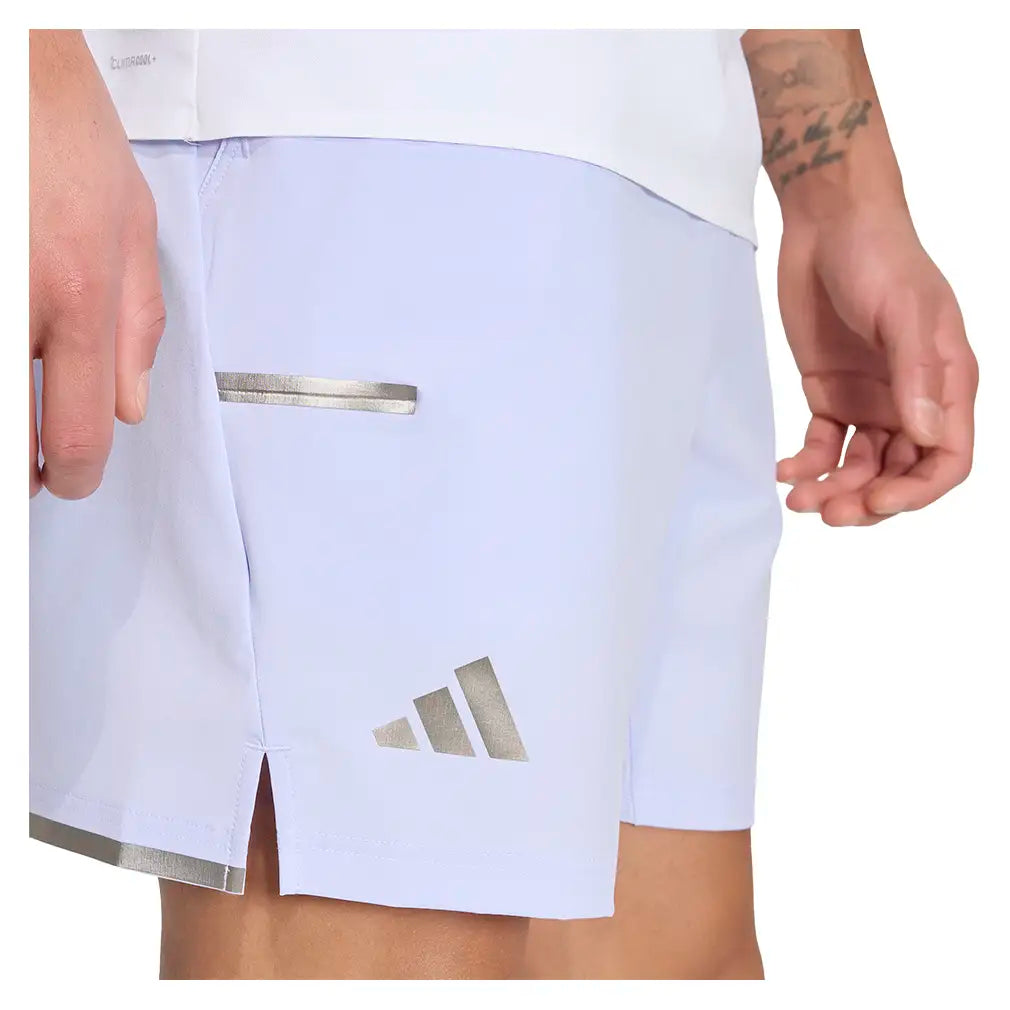 Men's Wimbledon 7 Inch Short and Tight Set Violet Tone