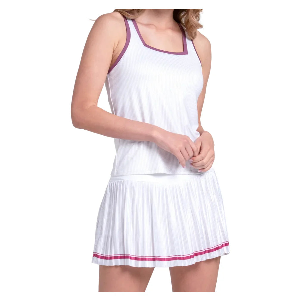 Women's Renew 14.5 Inch Skort Fig and White, K-Swiss, Pickleball Express, KWB11-26F582F26-3