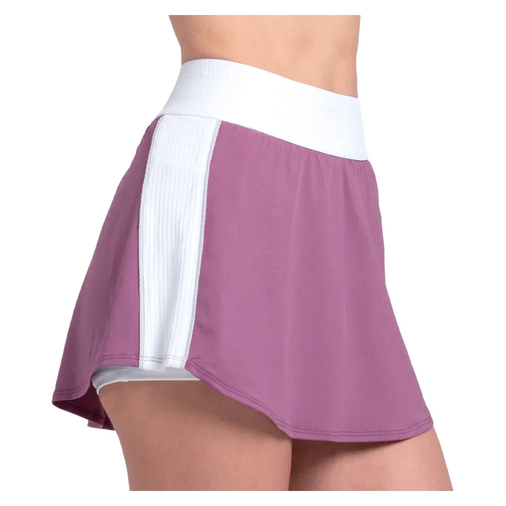 Women's Momentum 14 Inch Skort Fig and White, K-Swiss, Pickleball Express, KWB48-20J582F26-2