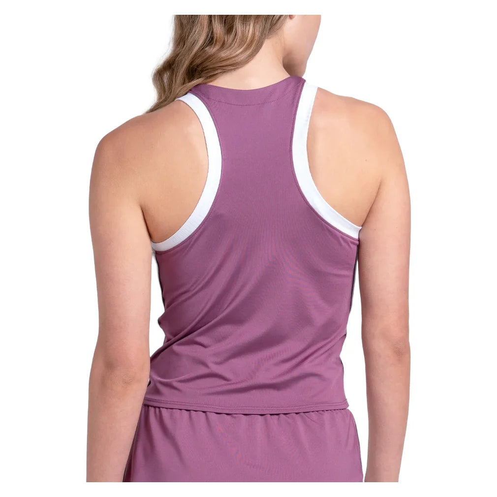 Women's Momentum Tank Fig and White, K-Swiss, Pickleball Express, KWT73-20J582F26-1