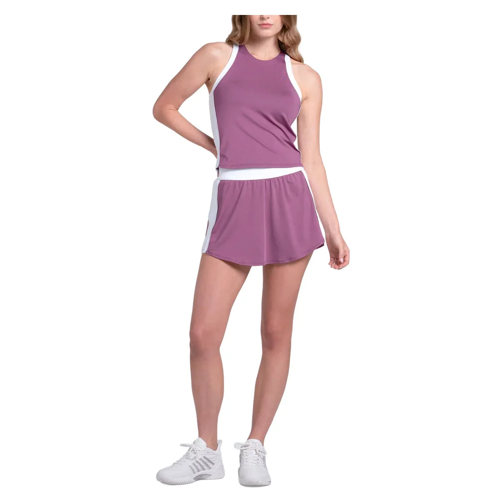 Women's Momentum Tank Fig and White, K-Swiss, Pickleball Express, KWT73-20J582F26-2