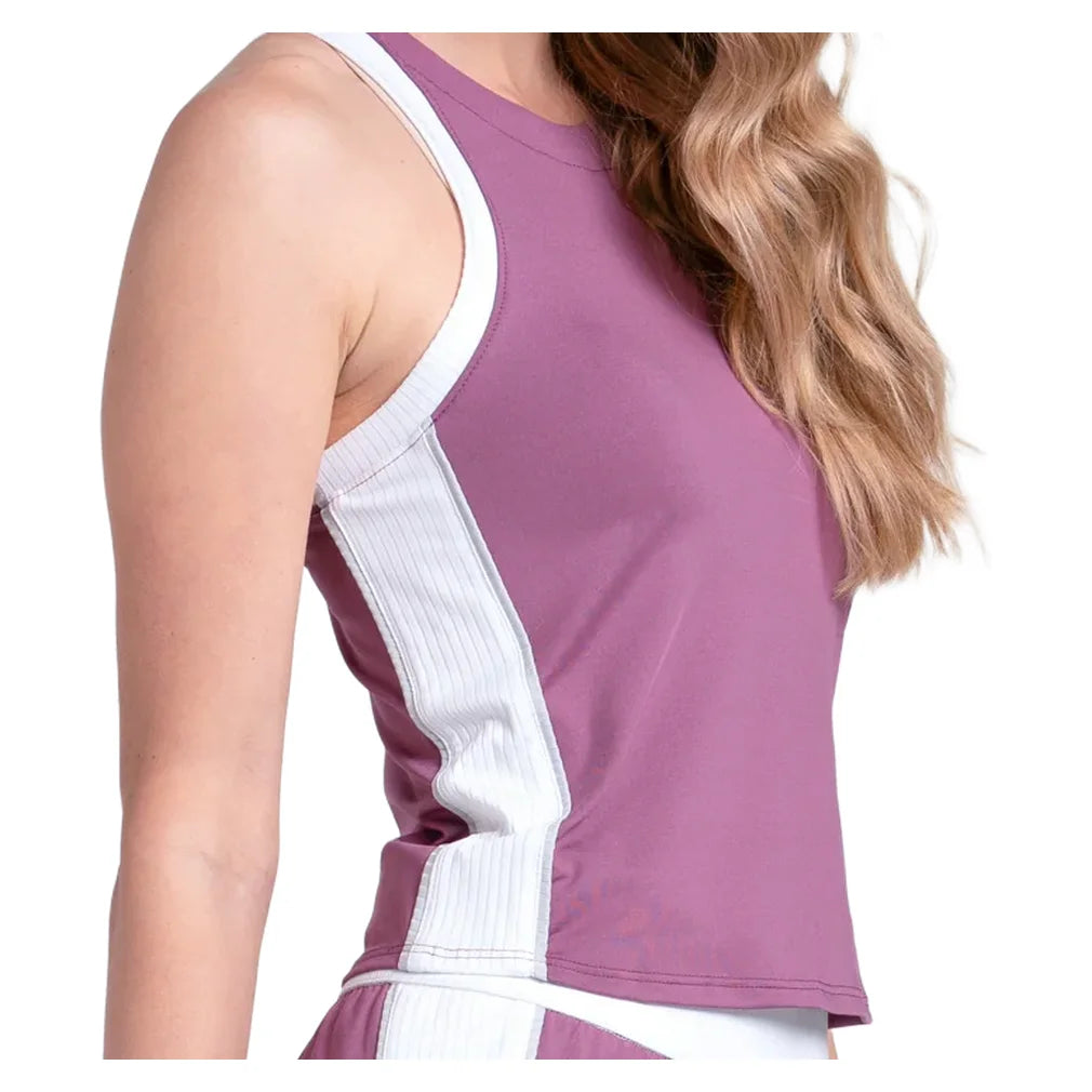 Women's Momentum Tank Fig and White, K-Swiss, Pickleball Express, KWT73-20J582F26-3