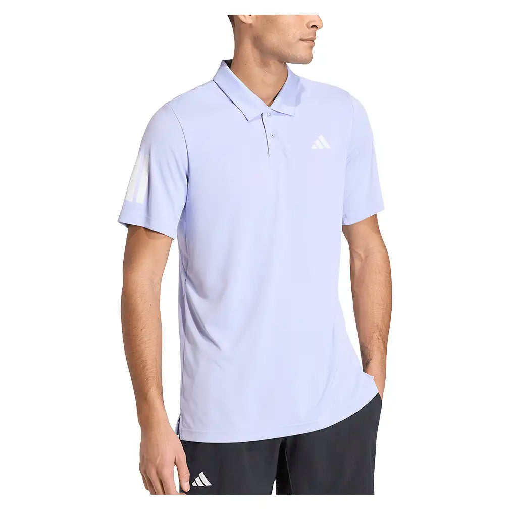 Men's Club 3 Stripe Polo Violet Tone