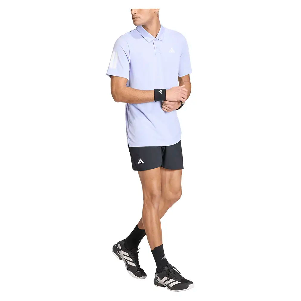 Men's Club 3 Stripe Polo Violet Tone