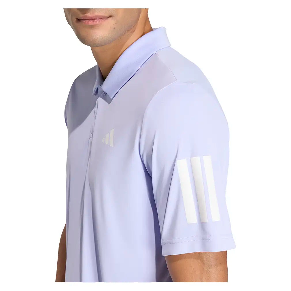 Men's Club 3 Stripe Polo Violet Tone