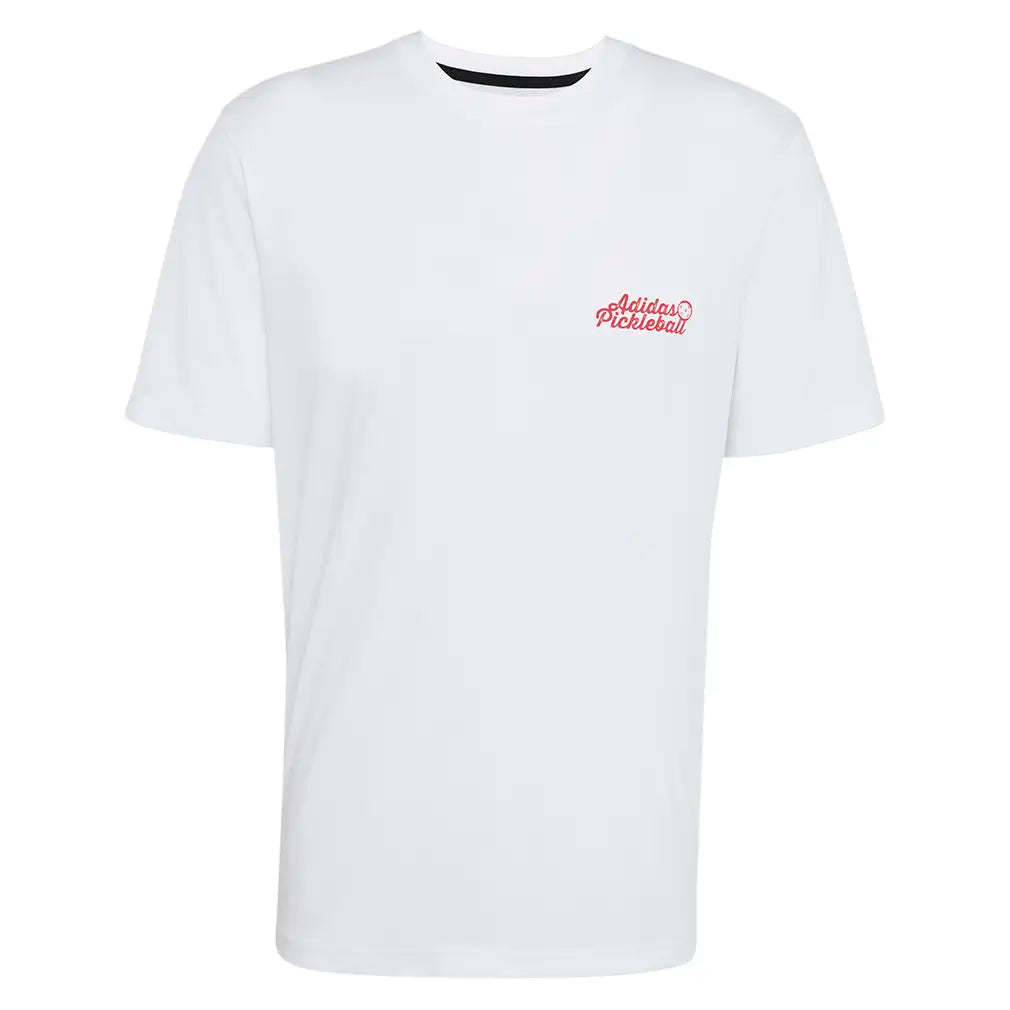Men's Graphic Pickleball Crew White