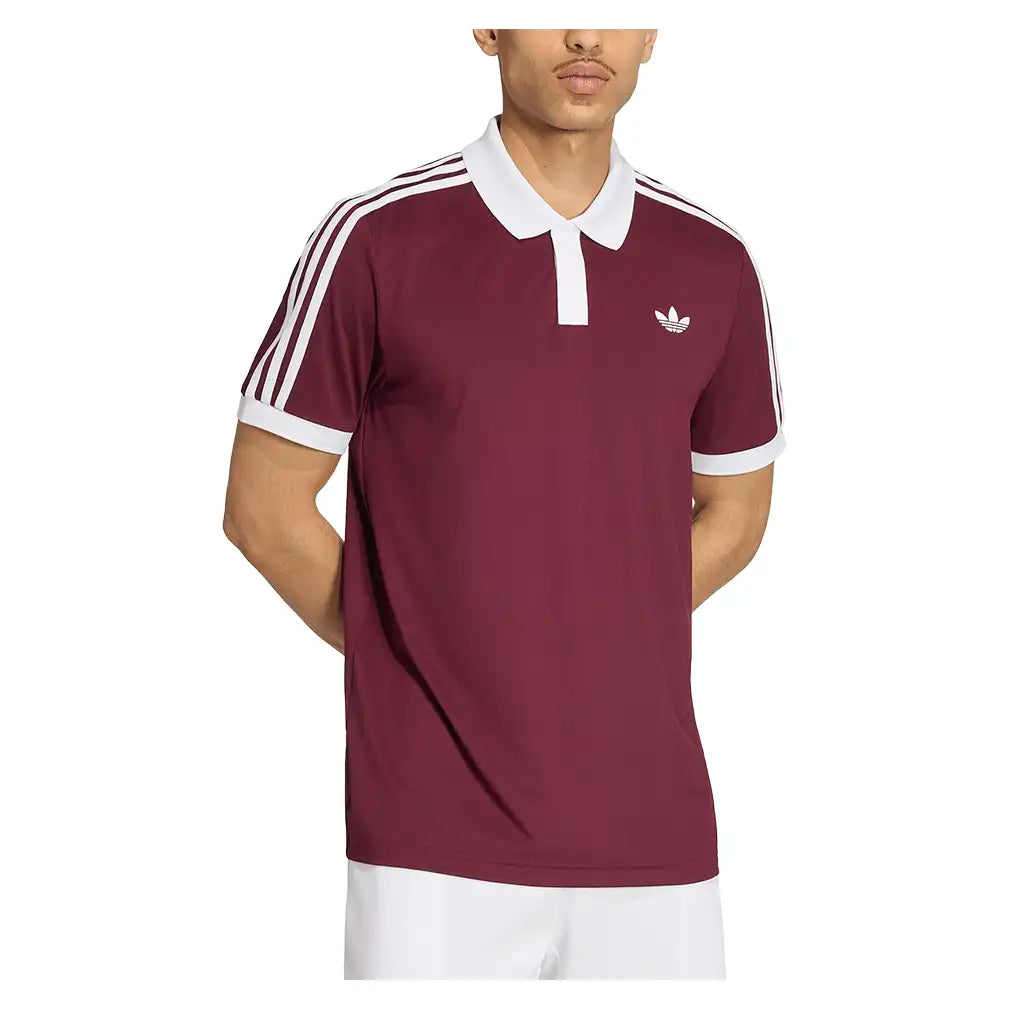 Men's Classics Polo Maroon and White