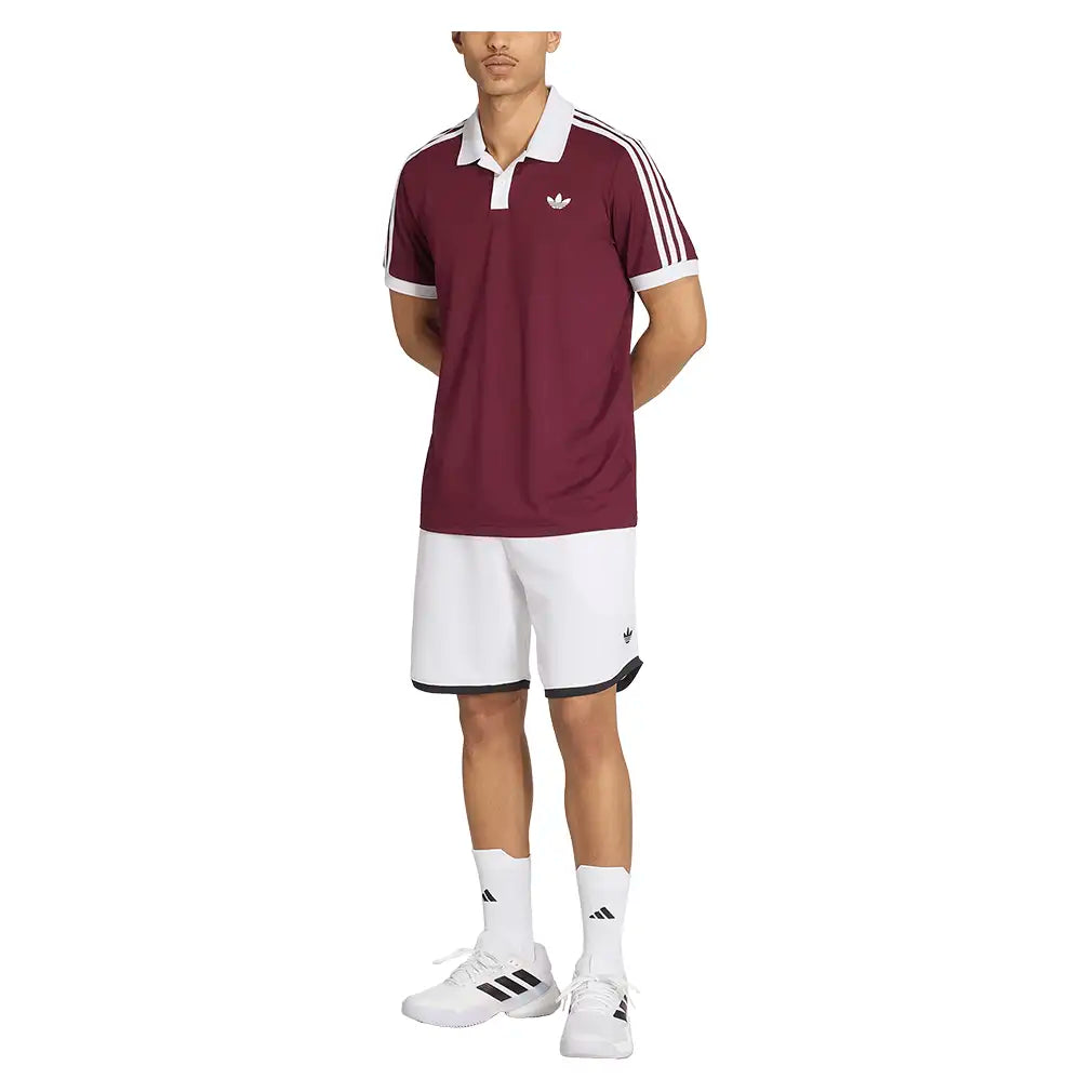 Men's Classics Polo Maroon and White