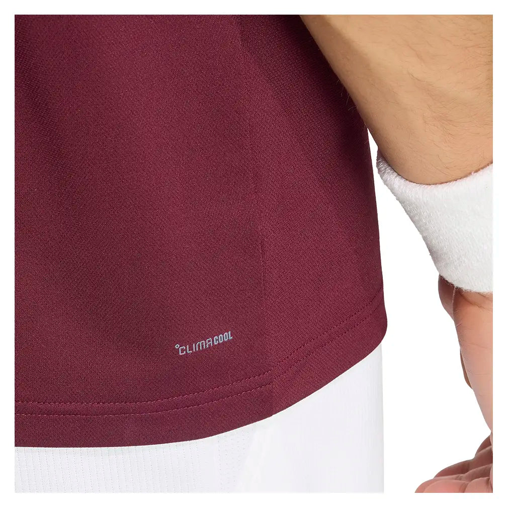 Men's Classics Polo Maroon and White