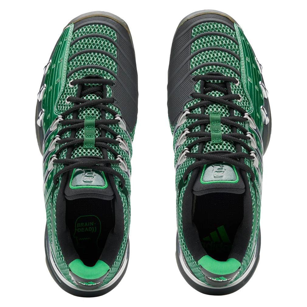 Unisex Barricade v Brain Dead Shoes Dark Green and Carbon, Adidas, Pickleball Express, KZ9471-F26-6
