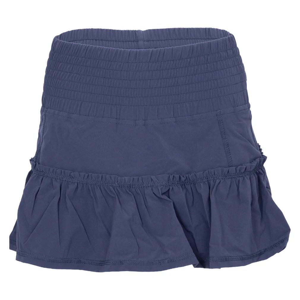 Women's Lawley 13 Inch Skort, Bubble, Navy, Pickleball Express, LAW-B-NAVY-1