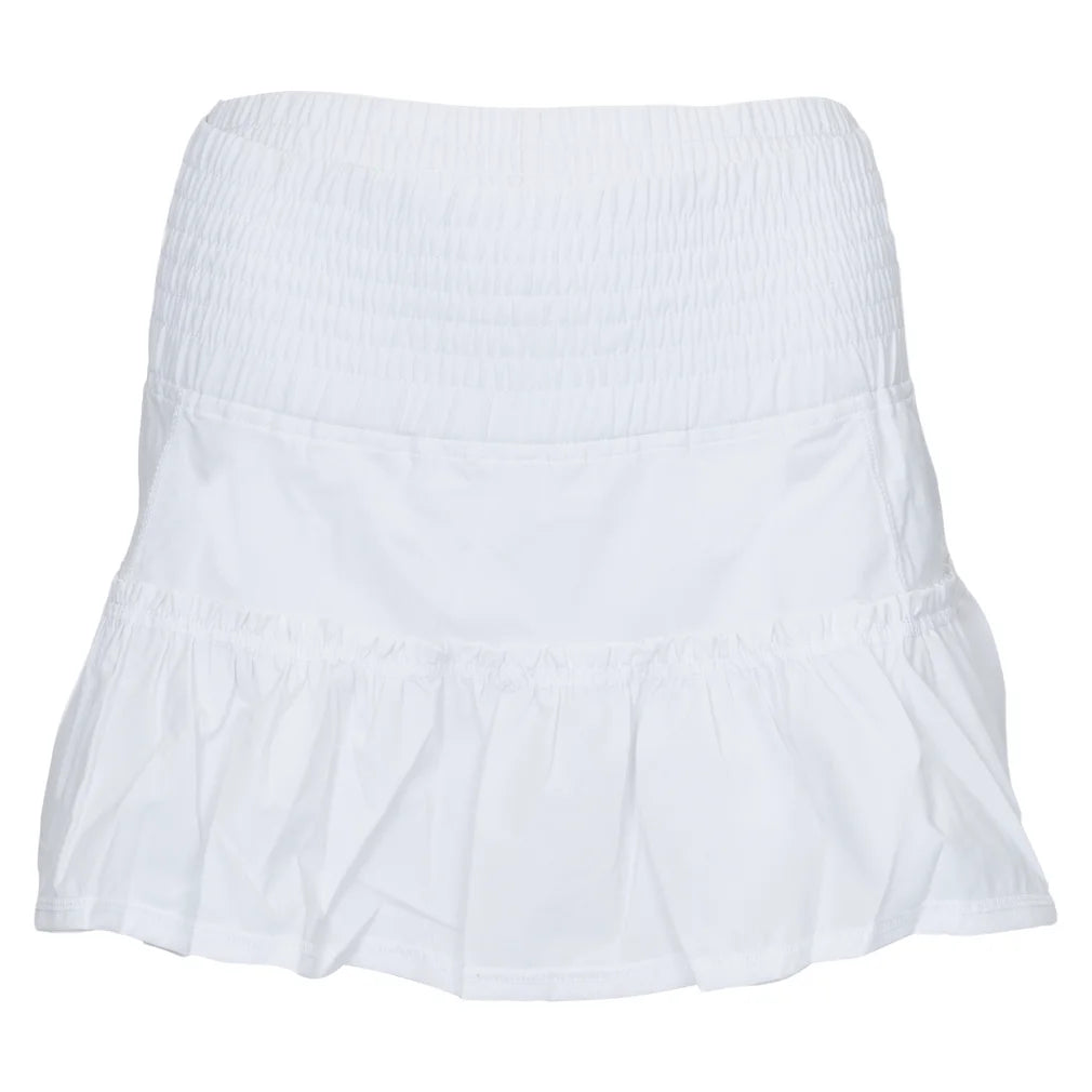 Women's Lawley 13 Inch Skort, Bubble, White, Pickleball Express, LAW-B-WHITE-1