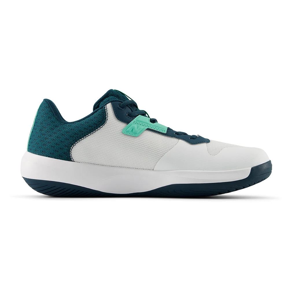 Men's 696v6 D Width Shoes White and Medusa Green