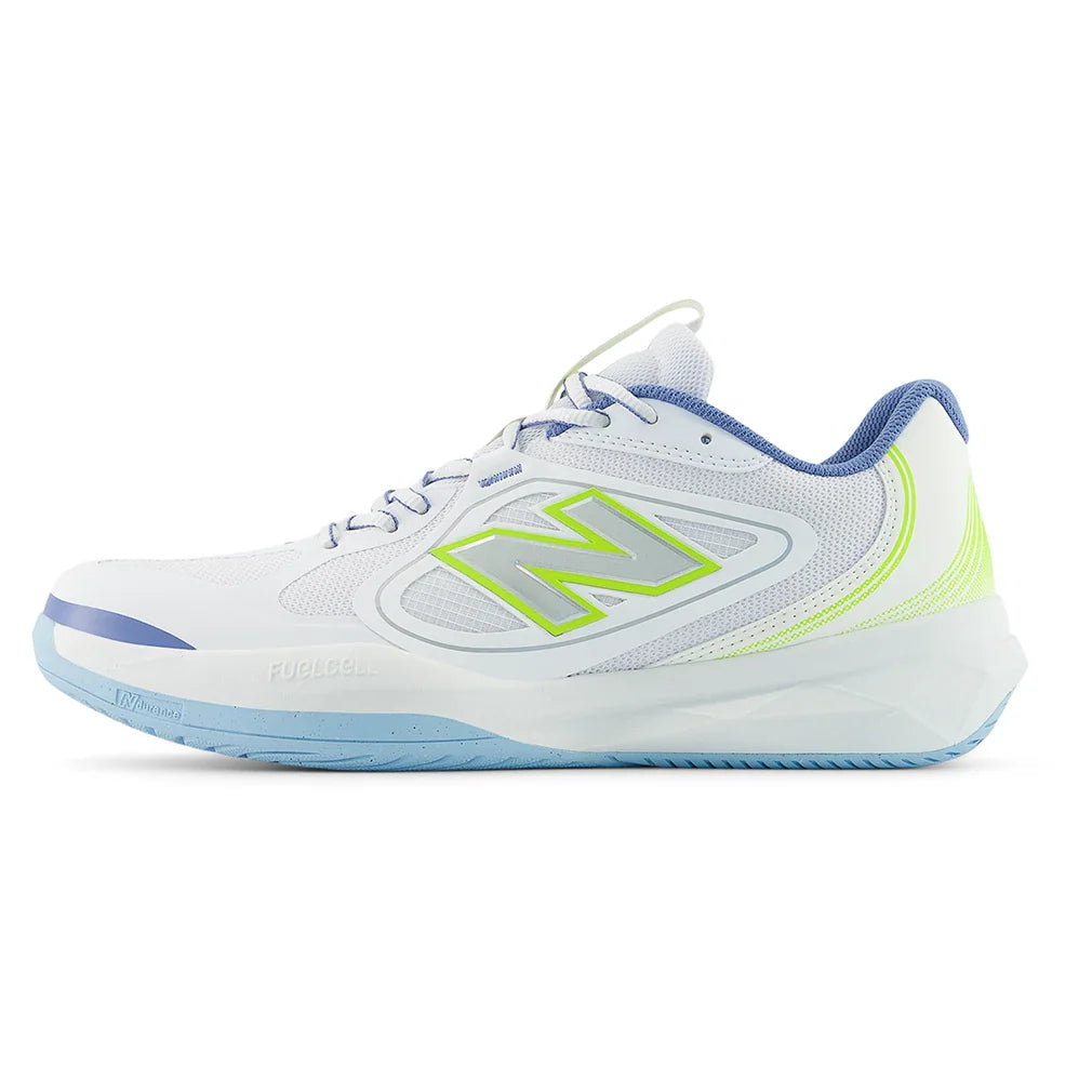 Men's FuelCell 796v5 D Width Pickleball Shoes NB 103 White and Alkaline Green