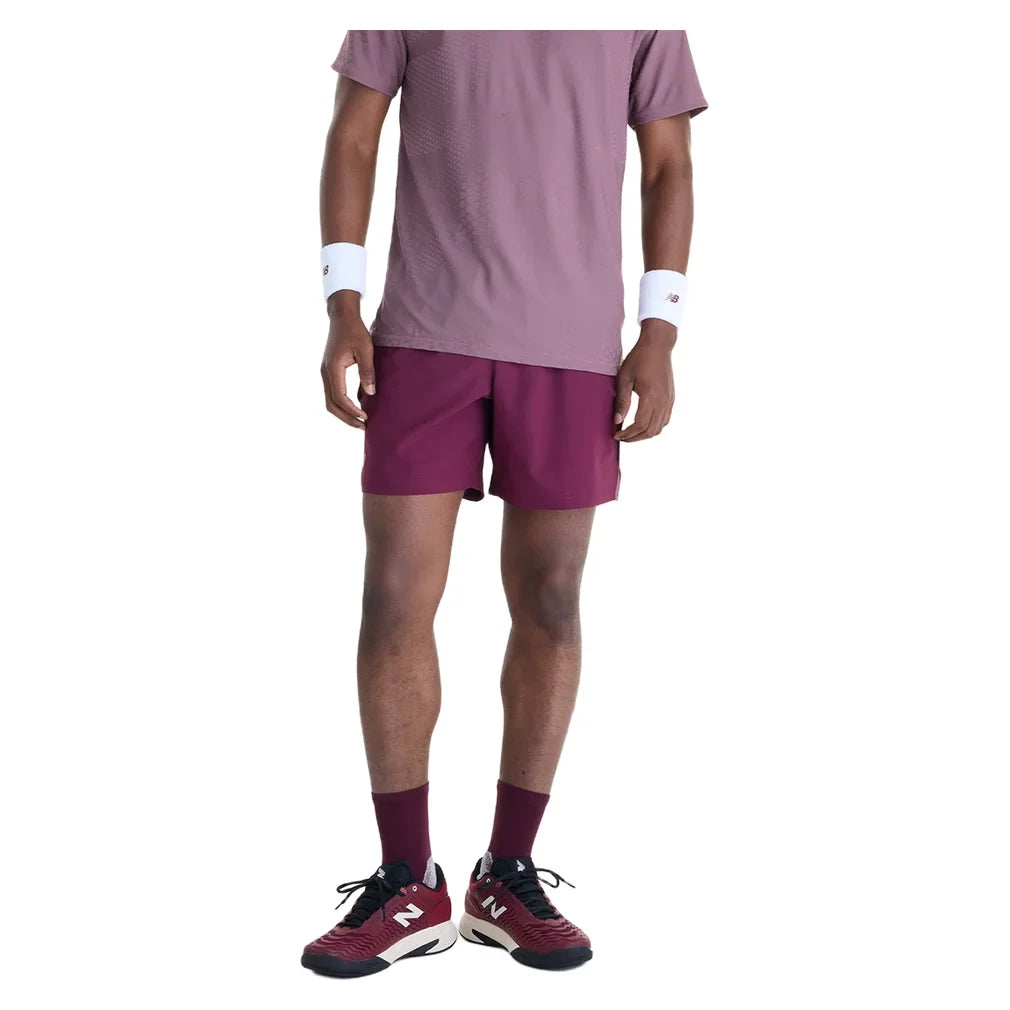 Men's NYC Tournament Tennis Short Mulled Wine, New Balance, Tennis Express, MB62M5HG-MUWF26-2