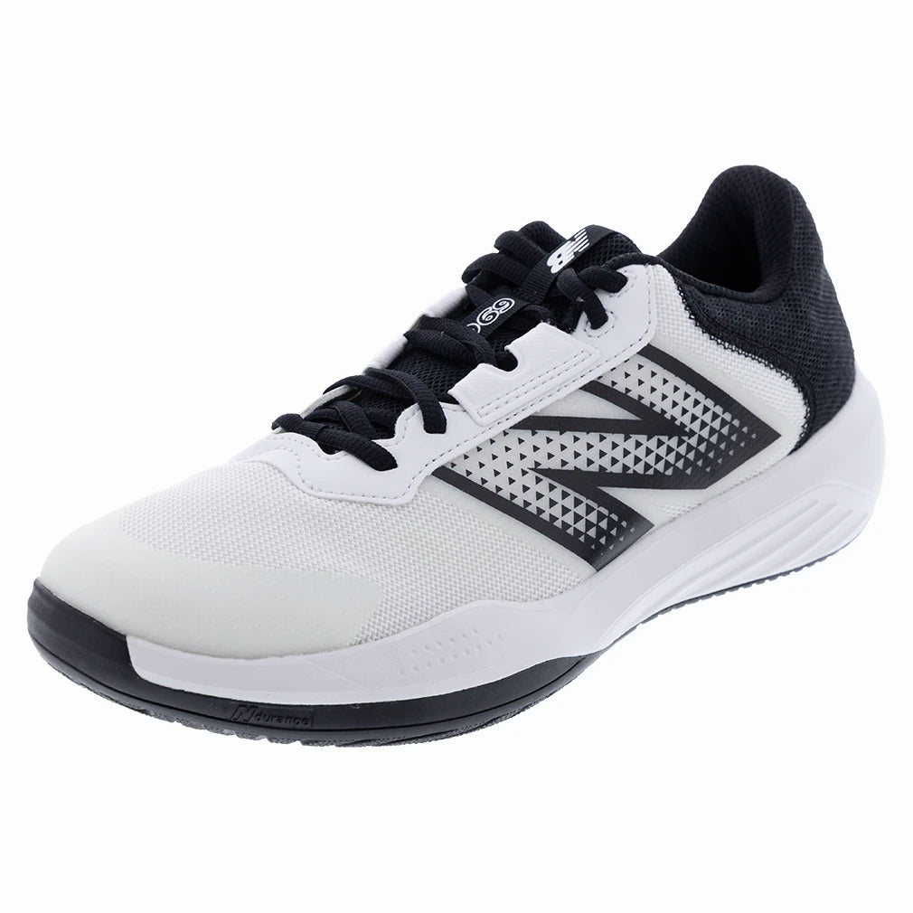Men's 696v6 D Width Shoes White and Black