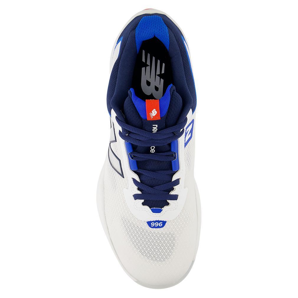 Men's FuelCell 996v6 D Width Pickleball Court Shoes White and Team Navy