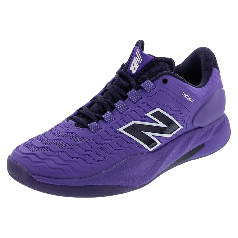 Men's Fresh Foam X CT-Rally v2 2E Width Court Shoes Electric Indigo and Boysenberry