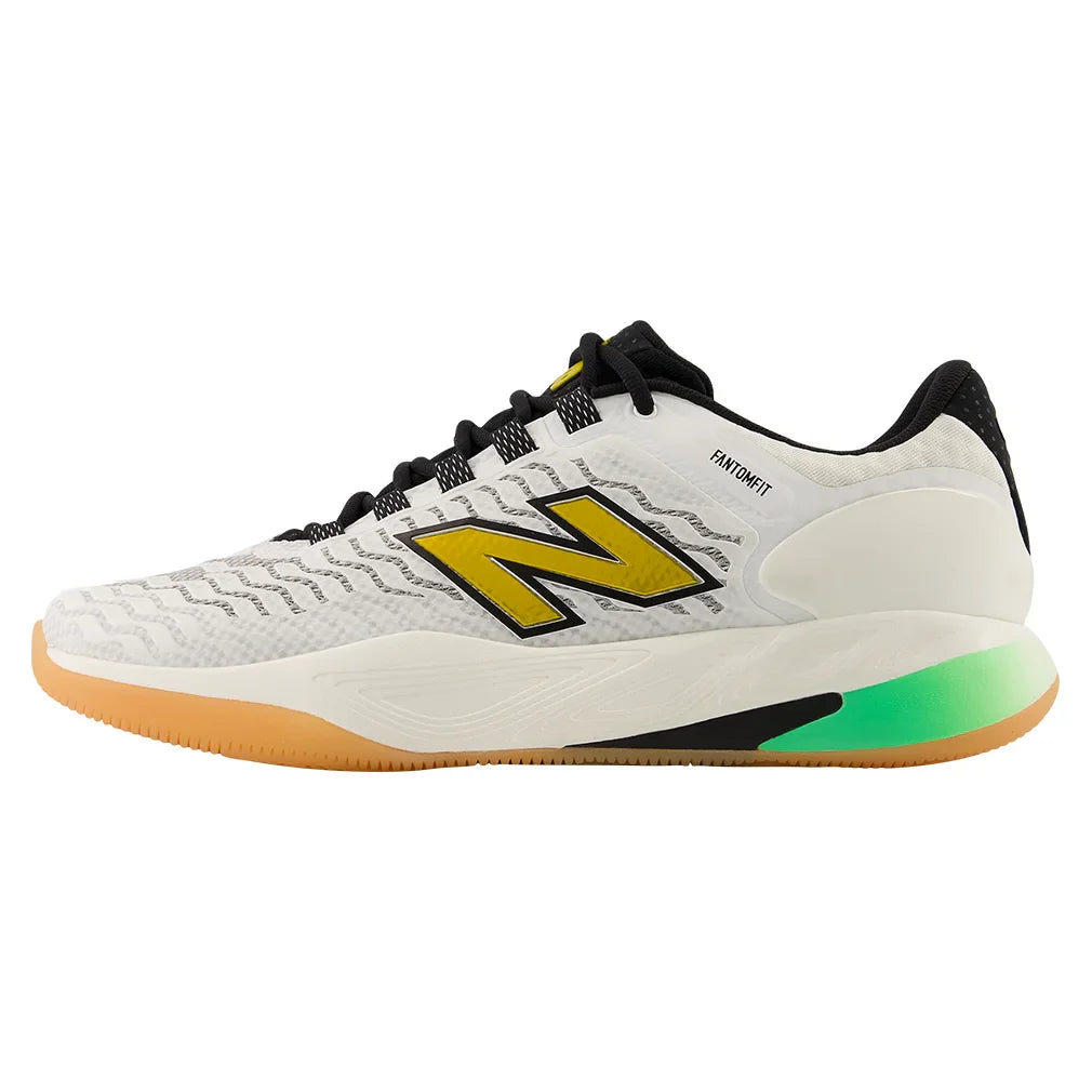 Men's Fresh Foam X CT-Rally v2 D Width Court Shoes White and Metallic Gold