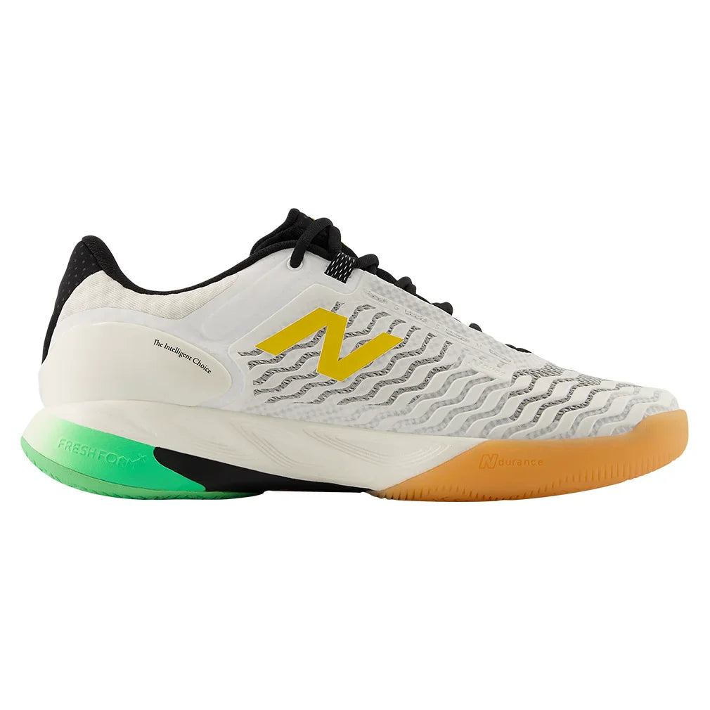 Men's Fresh Foam X CT-Rally v2 D Width Court Shoes White and Metallic Gold