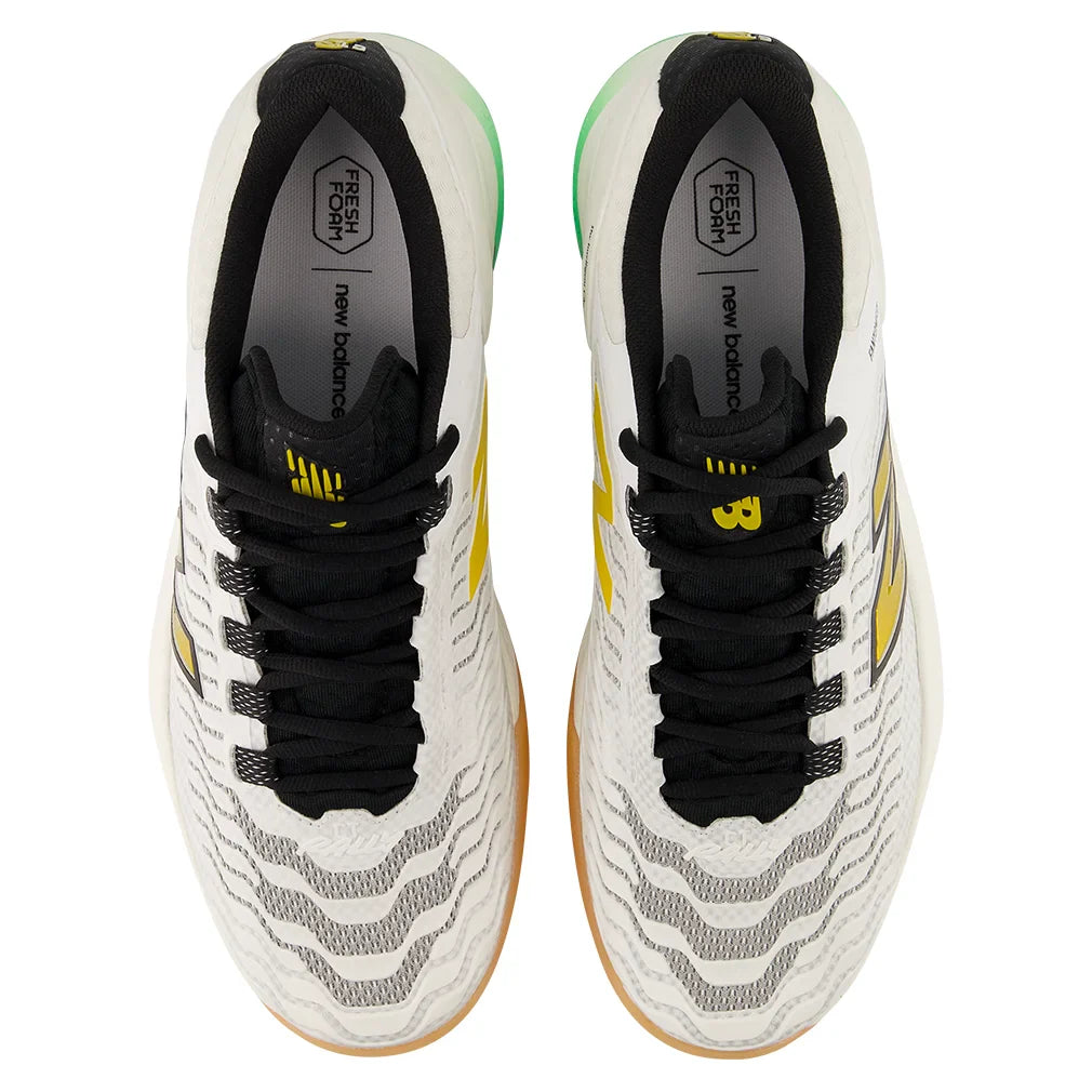 Men's Fresh Foam X CT-Rally v2 D Width Court Shoes White and Metallic Gold