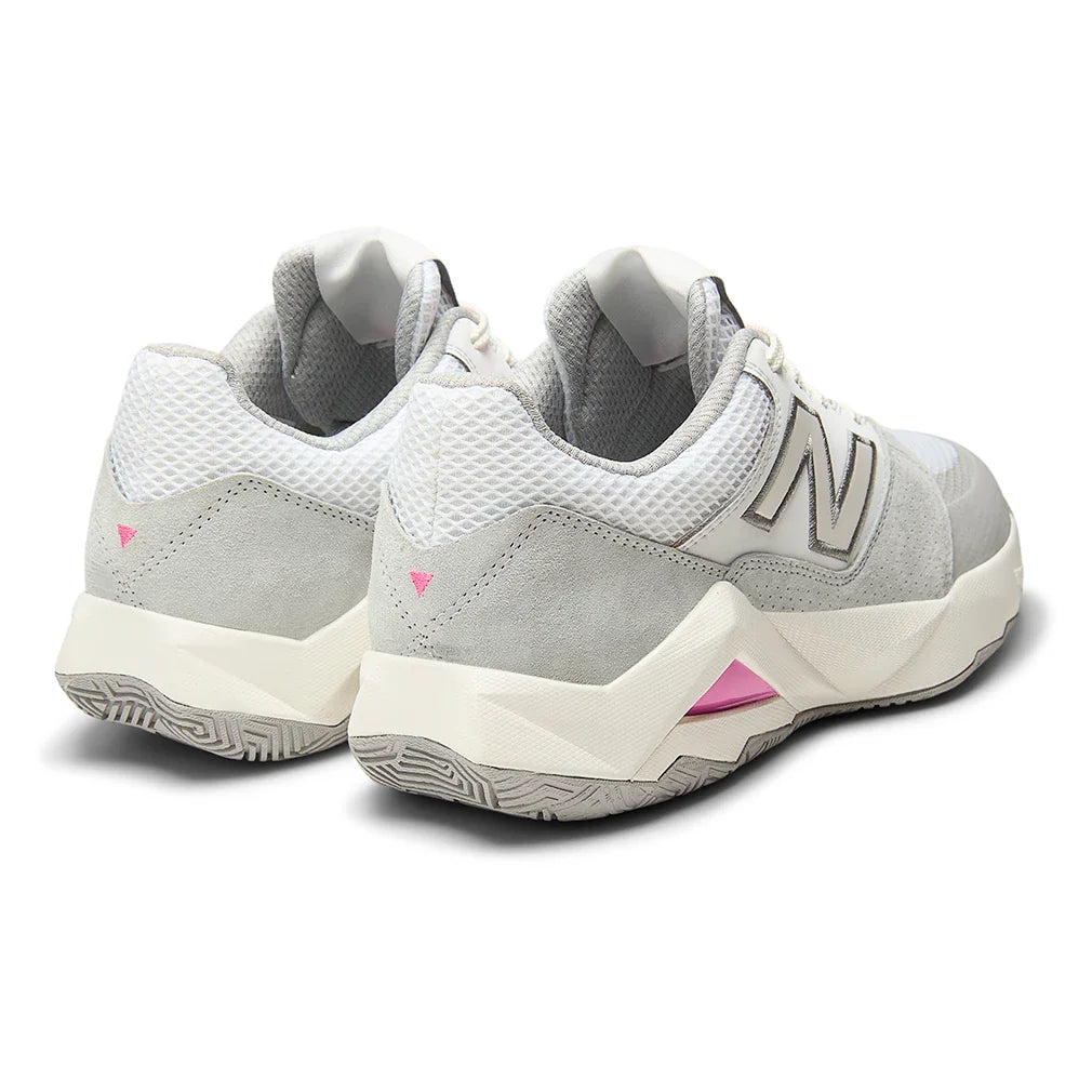 Men's Coco Delray 2E Width Court Shoes NB White and Pink Heat