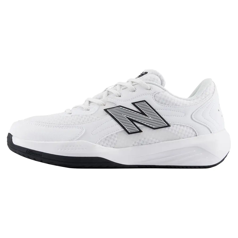 Men's 696v7 4E Width Shoes White and Black