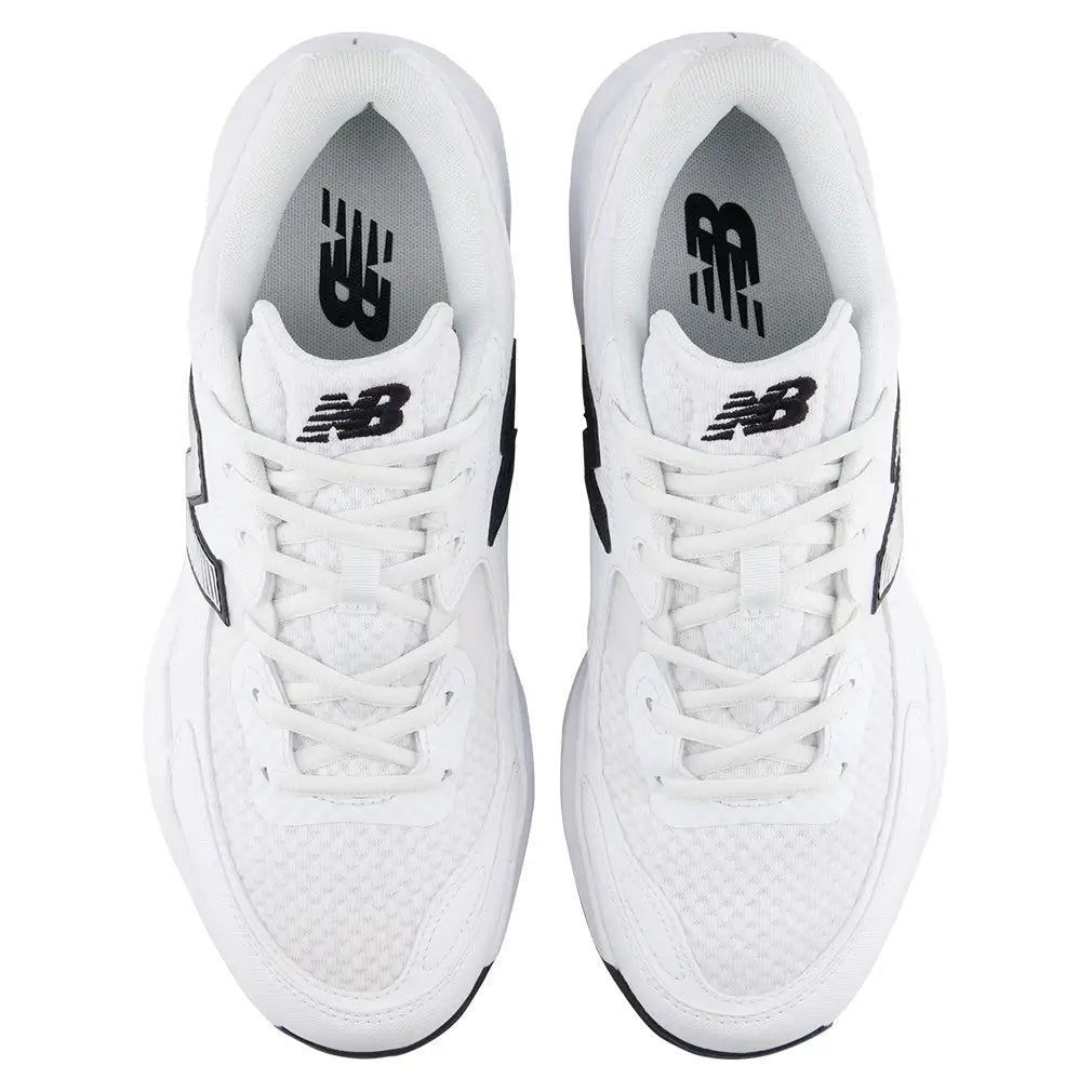 Men's 696v7 4E Width Shoes White and Black