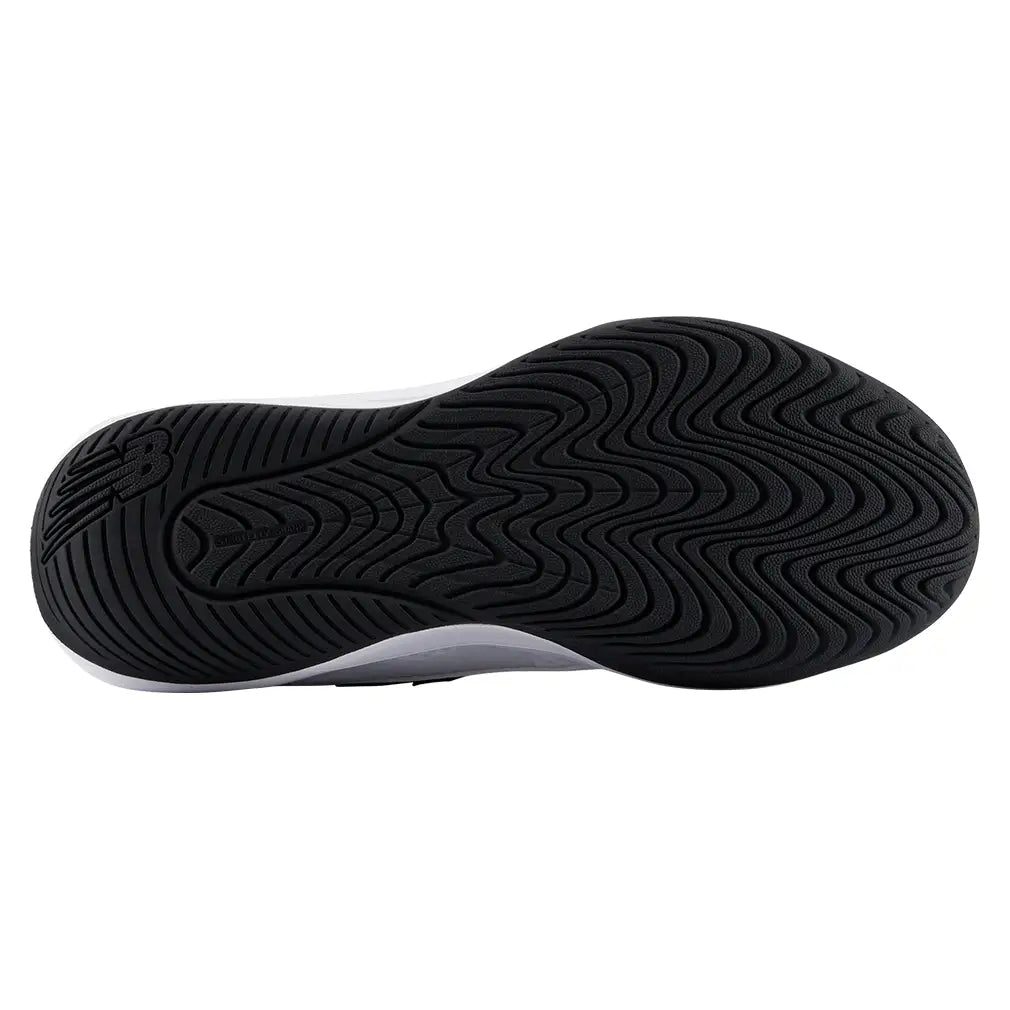 Men's 696v7 4E Width Shoes White and Black