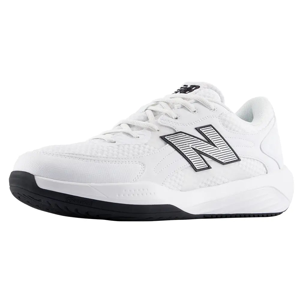 Men's 696v7 4E Width Shoes White and Black