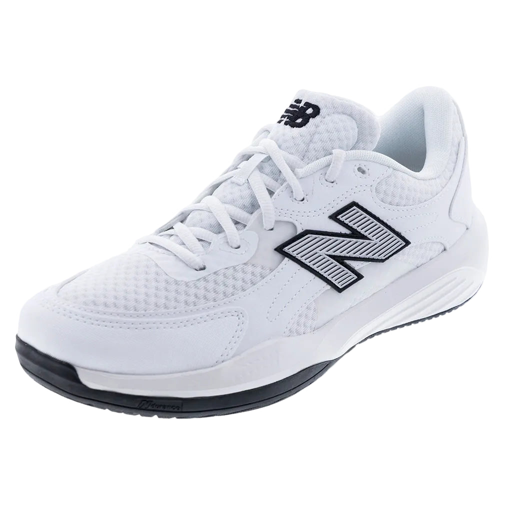 Men's 696v7 4E Width Shoes White and Black