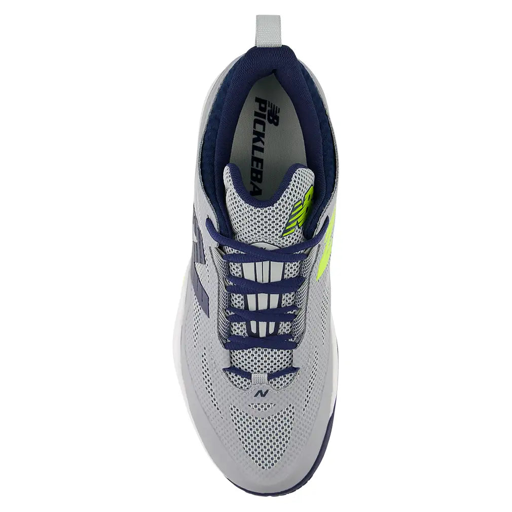 Men's NetRush PKL 2E Width Pickleball Shoes Light Zinc Blue and Navy
