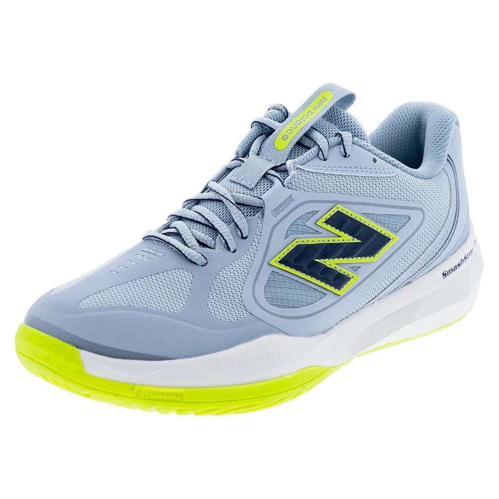 Men's SmashStep PKL 2E Width Pickleball Shoes Zinc Blue and Navy