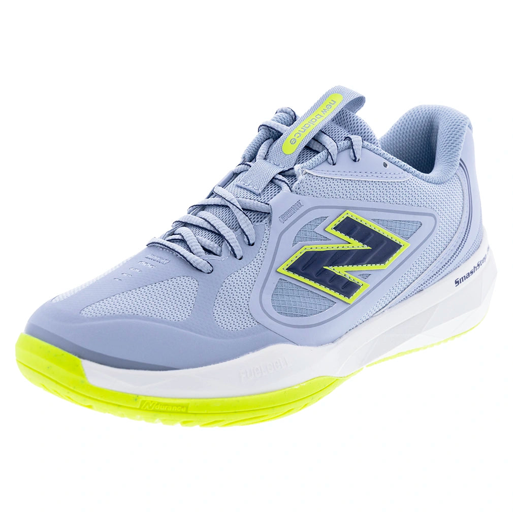 Men's SmashStep PKL D Width Pickleball Shoes Zinc Blue and Navy