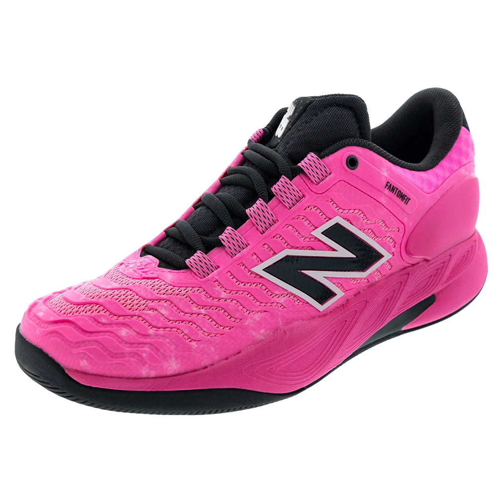 Men's Fresh Foam X CT-Rally v2 D Width Court Shoes Pink Heat and Black