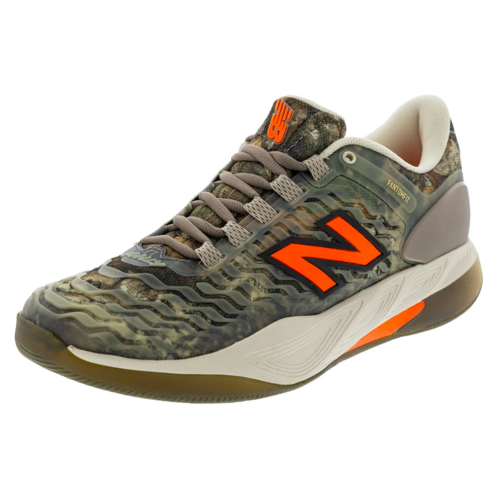 Men's Fresh Foam X CT-Rally v2 D Width Court Shoes Dark Camo and Wakame