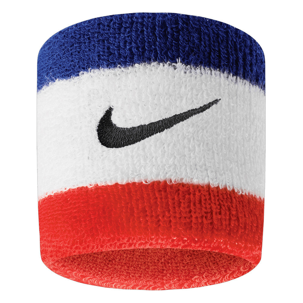 Swoosh Wristbands 2 Pack Habanero Red and Black